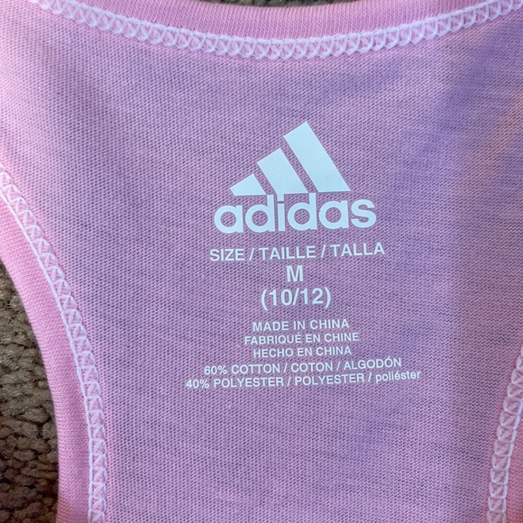 Girls Adidas Racerback Tank Size 10/12 - Picture 2 of 5